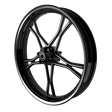 RetroSpec 10 Bulldog Fat Tire Black Double Cut Wheels