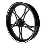 RetroSpec 10 Bulldog Fat Tire Black Double Cut Wheels