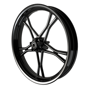 RetroSpec 10 Bulldog Fat Tire Black Double Cut Wheels