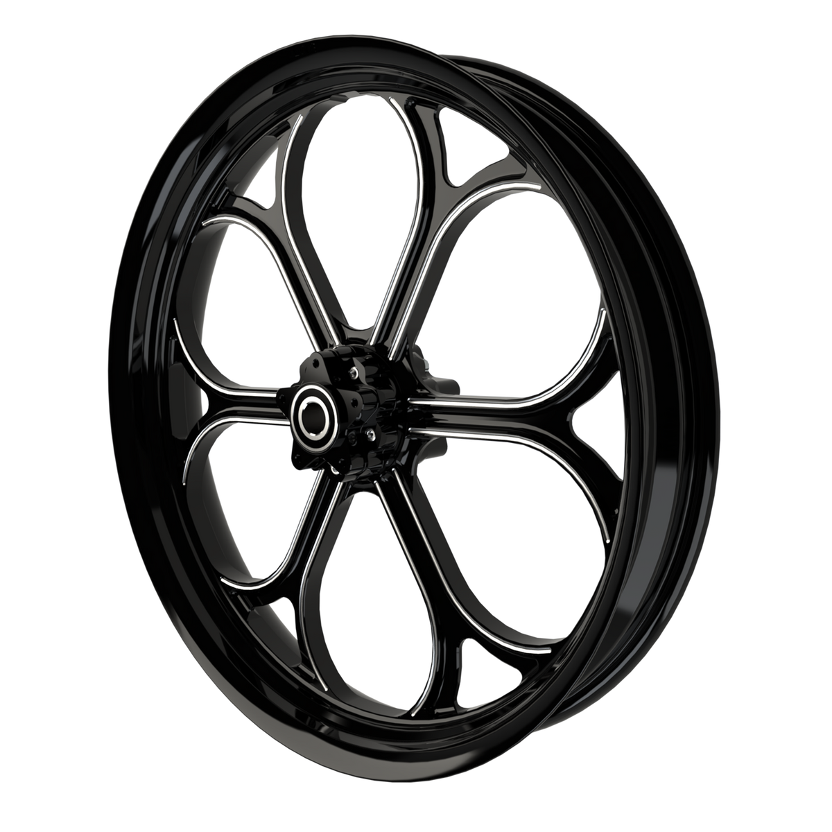RetroSpec 05 Bulldog Fat Tire Black Double Cut Wheels