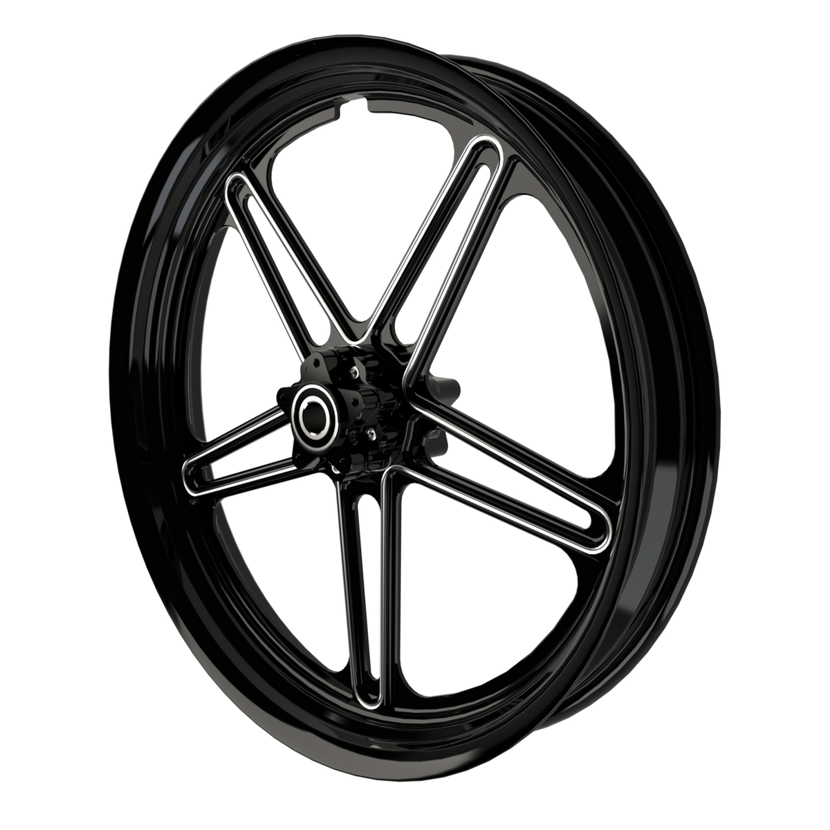 RetroSpec 07 Bulldog Fat Tire Black Double Cut Wheels