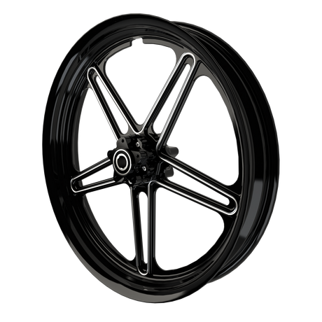 RetroSpec 07 Bulldog Fat Tire Black Double Cut Wheels