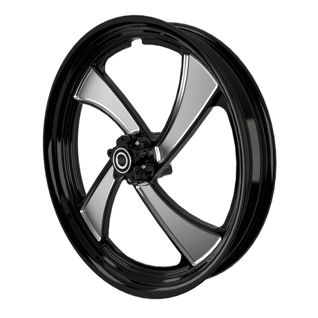 RetroSpec 09 Bulldog Fat Tire Black Double Cut Wheels