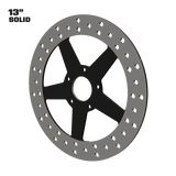 Rev Limit 13" solid rotor in black