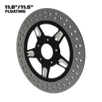 Rev Limit 11" floating rotor in black double cut