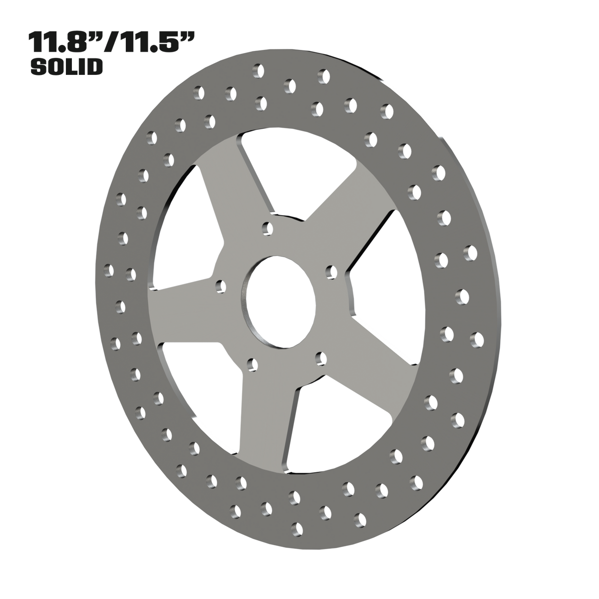 Rev Limit 11" solid rotor in polished