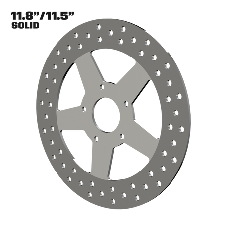 Rev Limit 11" solid rotor in polished