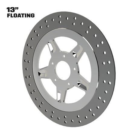 Rev Limit 13" floating rotor in polished