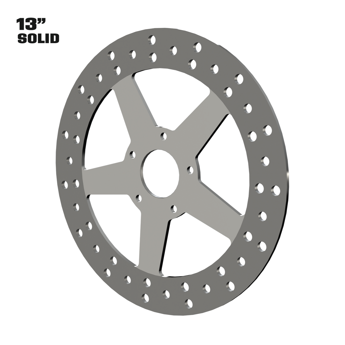 Rev Limit 13" solid rotor in polished