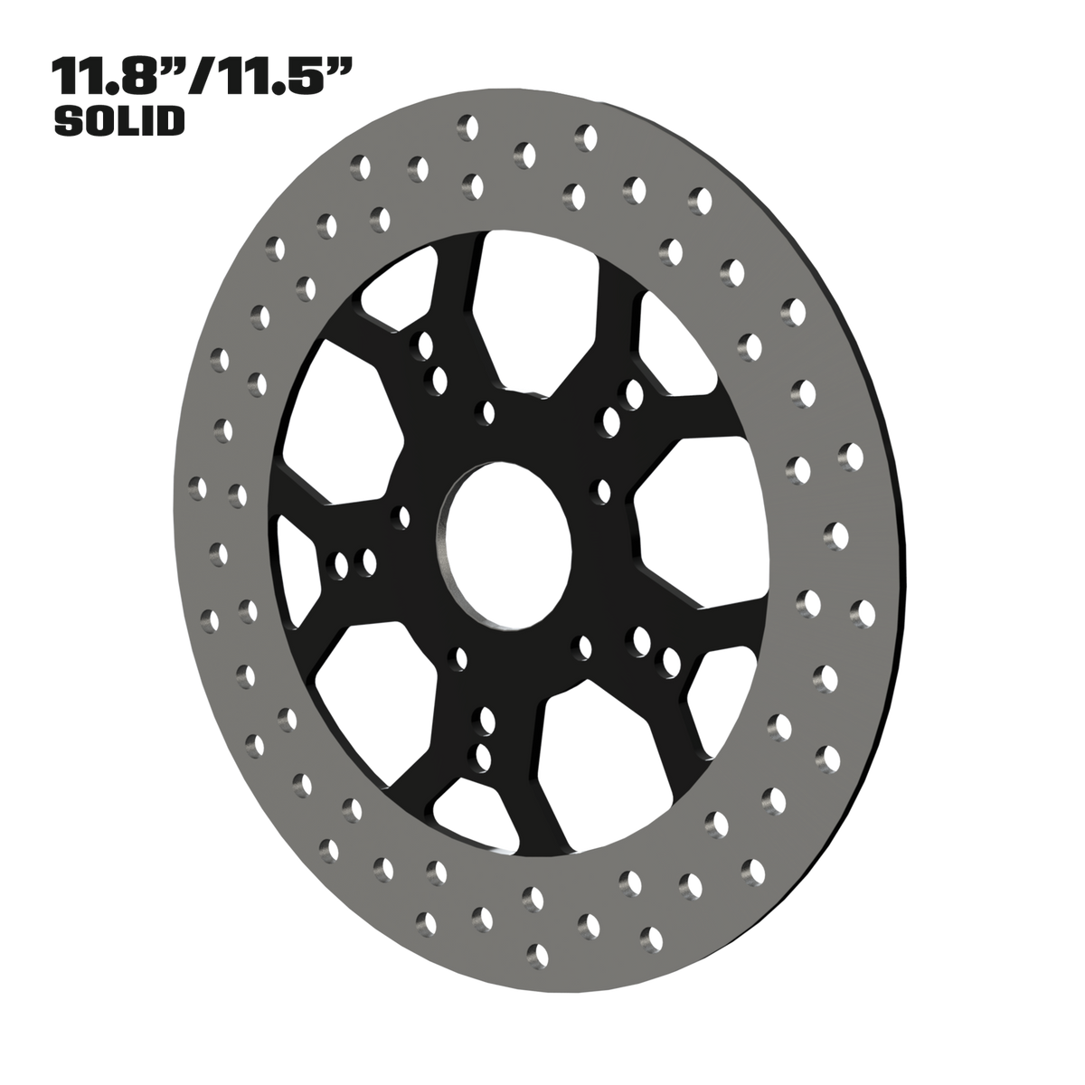Revolution 11" solid rotor in black