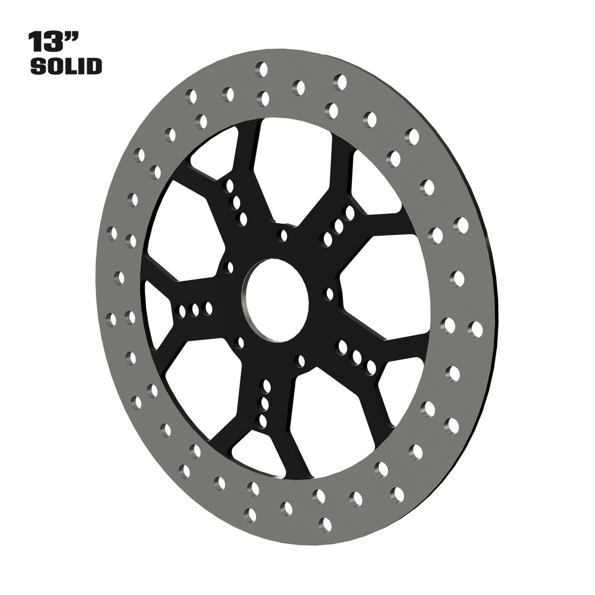 Revolution 13" solid rotor in black