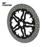 Ring of Fire 18" floating rotor in black