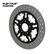 Ring of Fire 11" floating rotor in black double cut