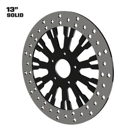 Roulette 13" Solid Rotor in Black