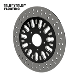Roulette 11" Floating Rotor in Black Contrast Cut