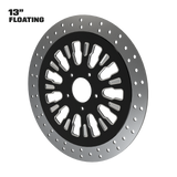 Roulette 13" Floating Rotor in Black Contrast Cut