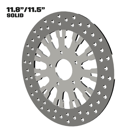 Roulette 11" Solid Rotor in Polished