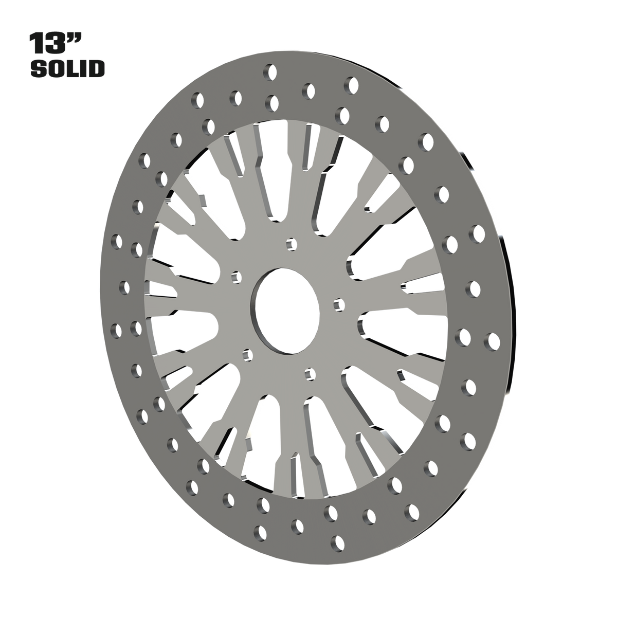 Roulette 13" Solid Rotor in Polished