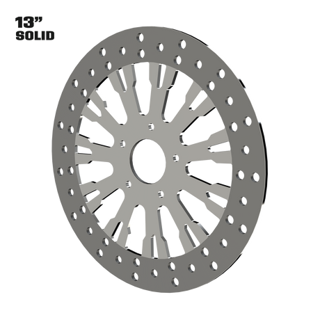 Roulette 13" Solid Rotor in Polished