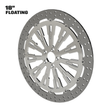 Roulette 18" Floating Rotor in Polished