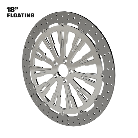 Roulette 18" Floating Rotor in Polished