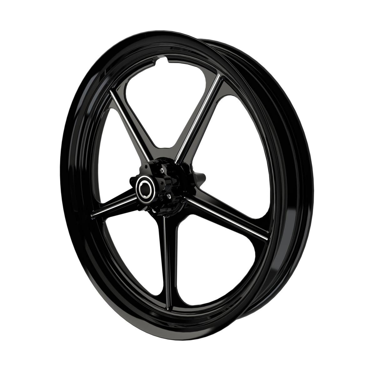 RetroSpec 14 Harley Softail | Dyna | Sportster Black Double Cut Wheels