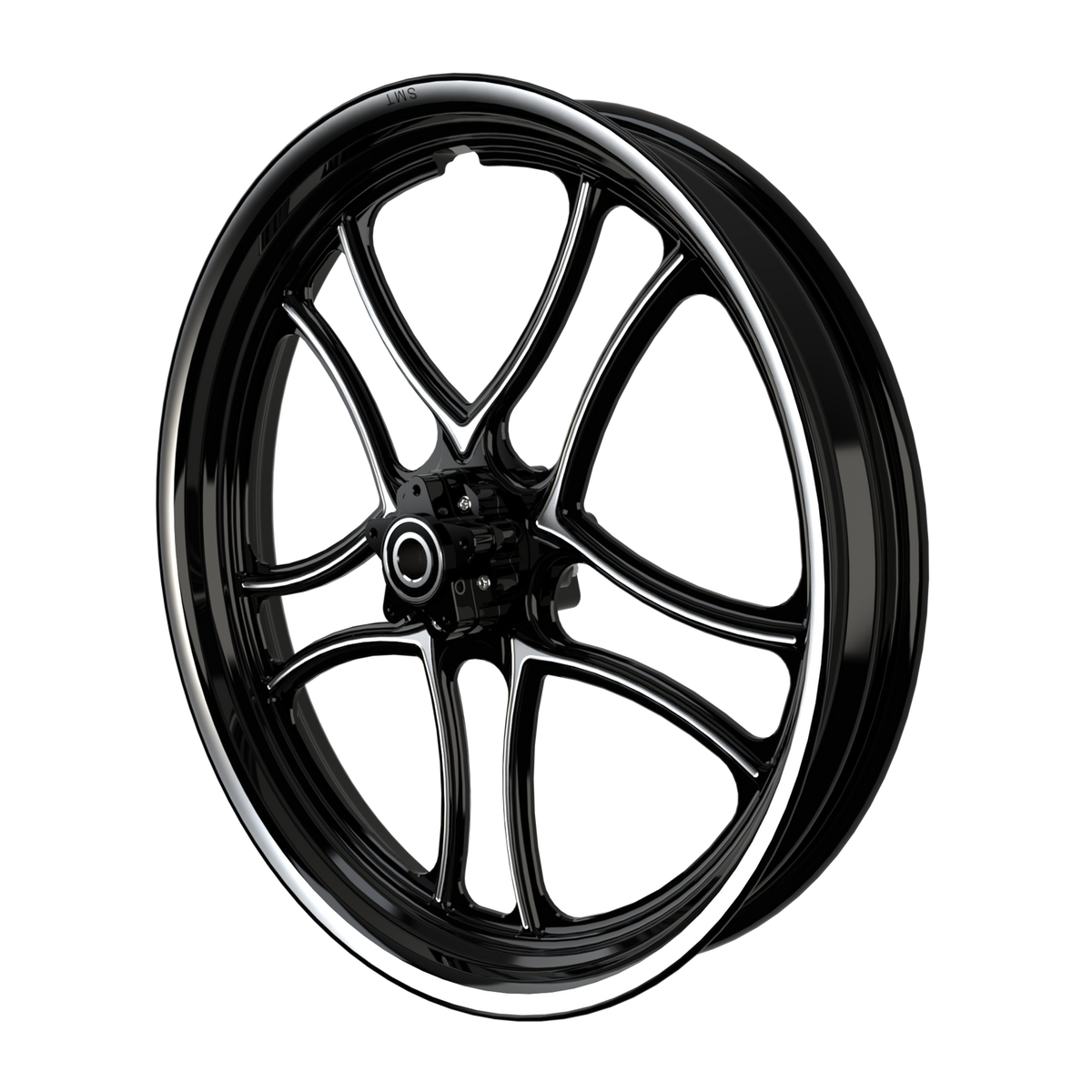 RetroSpec 04 Harley Softail | Dyna | Sportster Black Double Cut Wheels