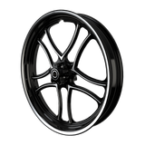 RetroSpec 04 Harley Softail | Dyna | Sportster Black Double Cut Wheels
