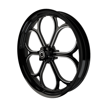 RetroSpec 05 Harley Softail | Dyna | Sportster Black Double Cut Wheels