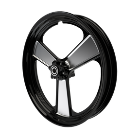 RetroSpec 08 Harley Softail | Dyna | Sportster Black Double Cut Wheels