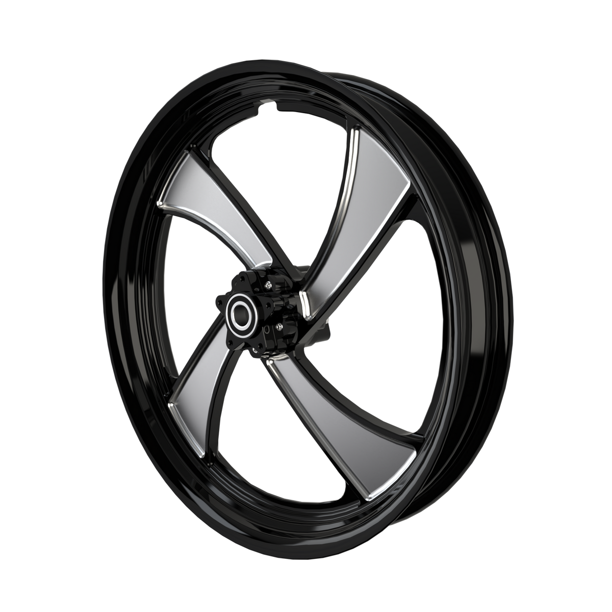 RetroSpec 09 Harley V-Rod Black Double Cut Wheels