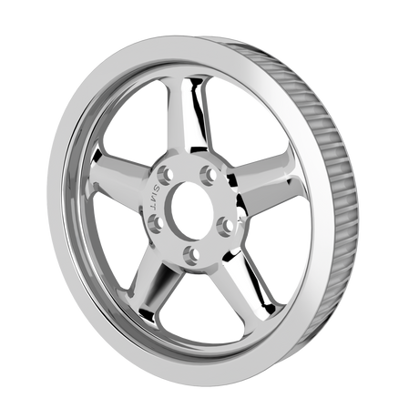 RetroSpec 12 Pulley in chrome