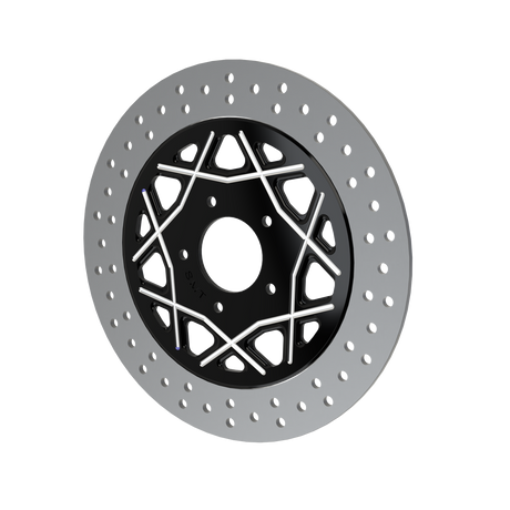 RetroSpec 13 11.5" & 11.8" floating rotor in black double cut
