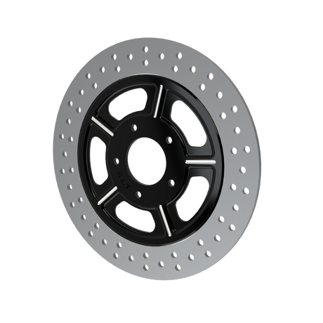 RetroSpec 14 11.5" & 11.8" floating rotor in black double cut