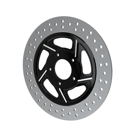 RetroSpec 15 11.5" & 11.8" floating rotor in black double cut