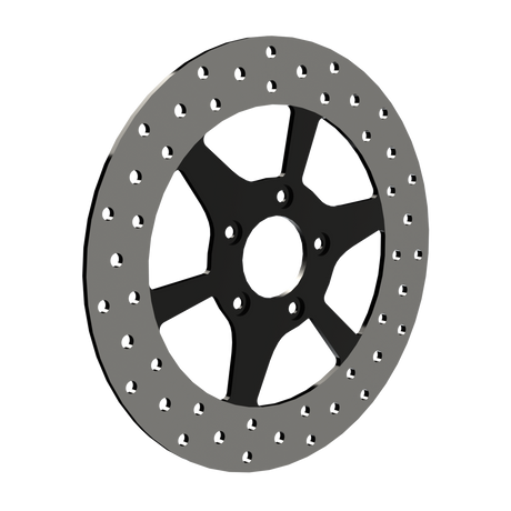 RetroSpec 16 11.5" & 11.8" solid rotor in black