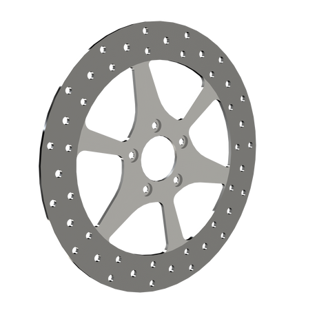 RetroSpec 16 13" solid rotor in polished