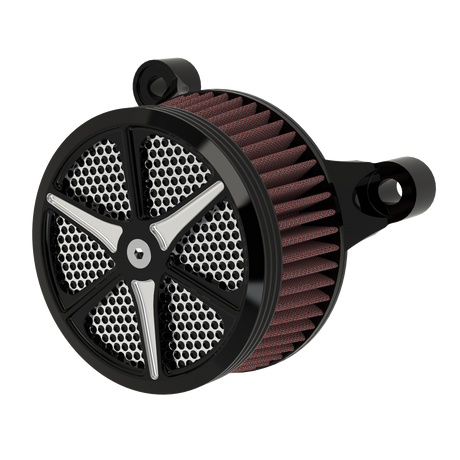 RetroSpec 16 Air Cleaner in black double cut