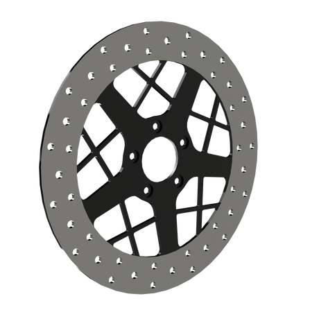 RetroSpec 02 13" solid rotor in black