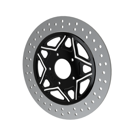 RetroSpec 04 11.5" & 11.8" floating rotor in black double cut