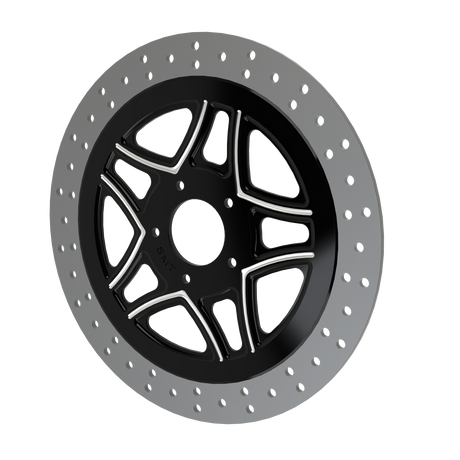 RetroSpec 04 13" floating rotor in black double cut
