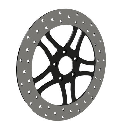 RetroSpec 04 13" solid rotor in black