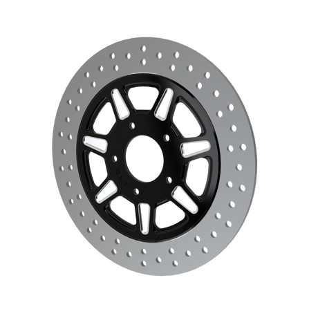 RetroSpec 06 11.5" & 11.8" floating rotor in black double cut