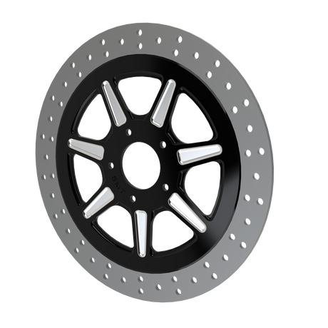 RetroSpec 06 13" floating rotor in black double cut