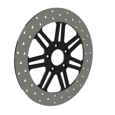 RetroSpec 06 13" solid rotor in black