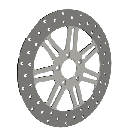 RetroSpec 06 13" solid rotor in polished