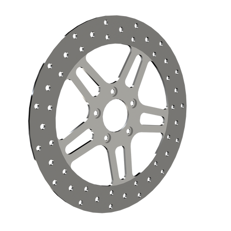 RetroSpec 07 13" solid rotor in polished