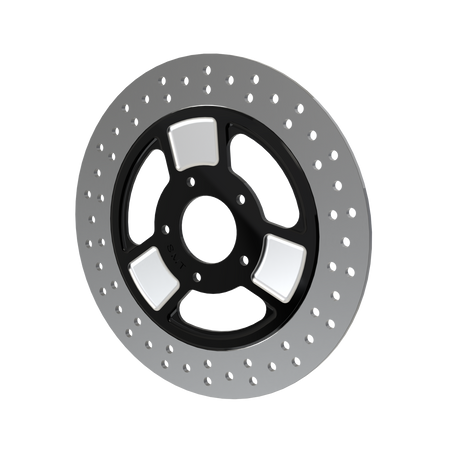 RetroSpec 08 11.5" & 11.8" floating rotor in black double cut