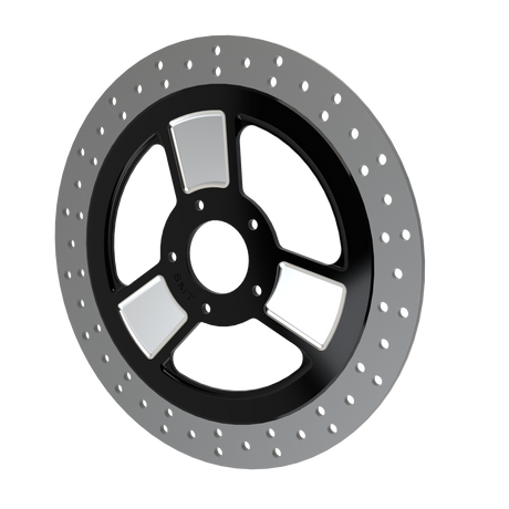 RetroSpec 08 13" floating rotor in black double cut