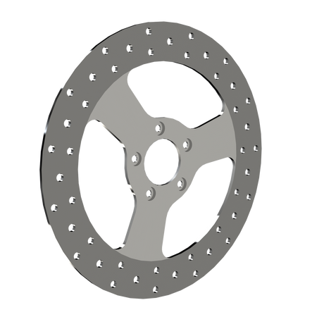 RetroSpec 08 13" solid rotor in polished